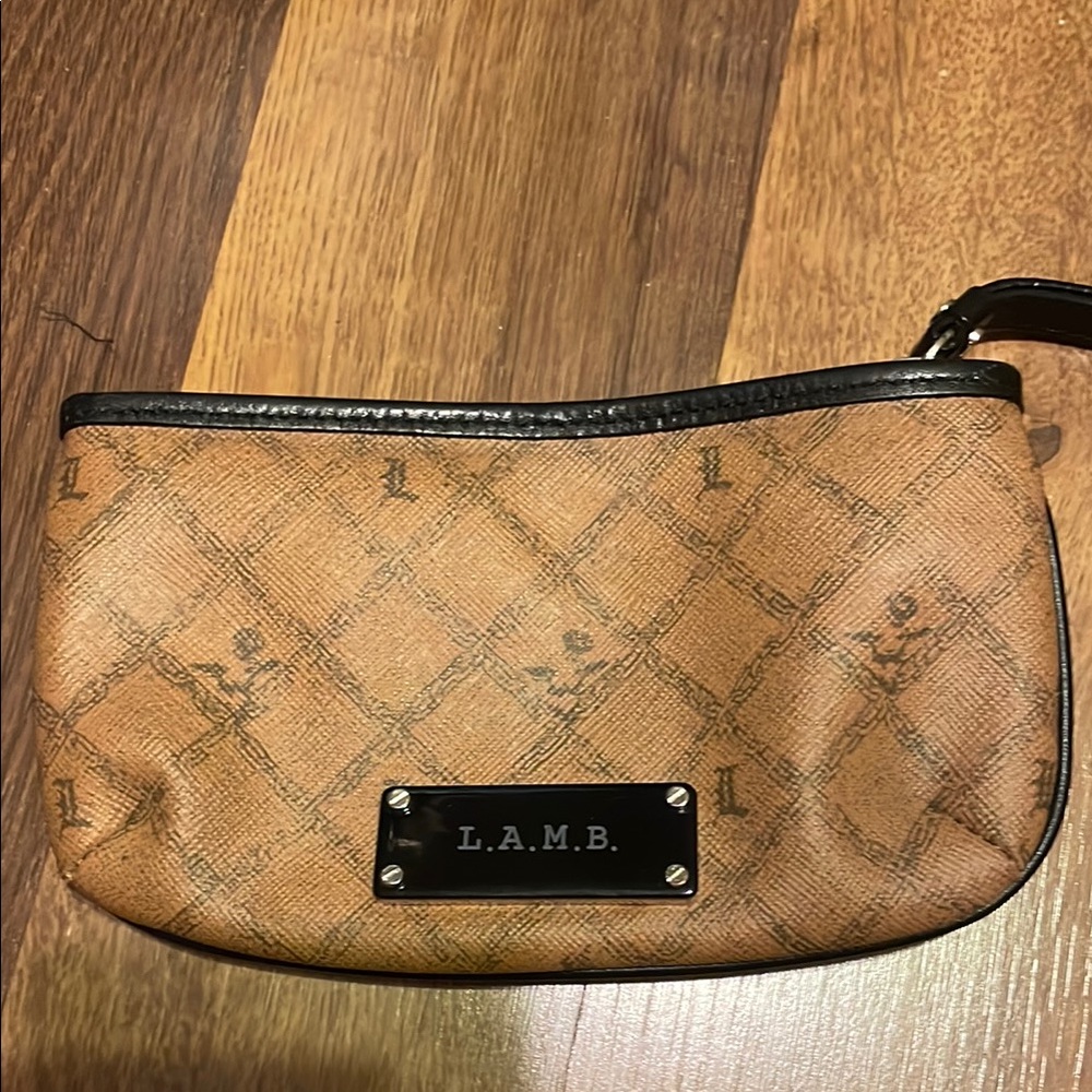 L.A.M.B. Tan Wristlet